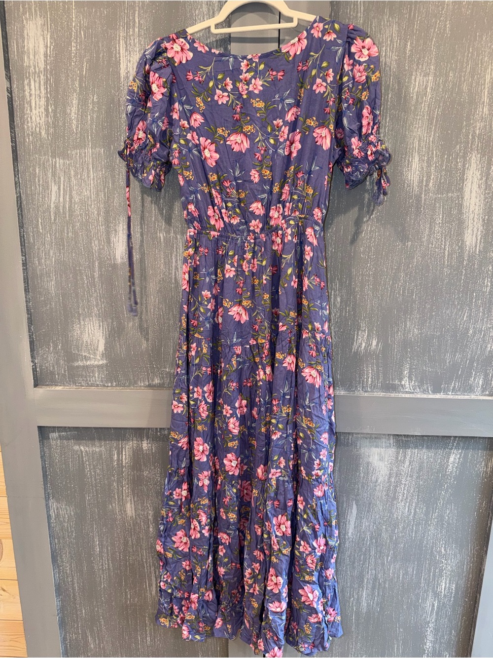 Petal & Pup Prue Purple Floral Midi Dress NWT Size US 4 - Picture 6 of 7